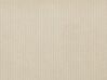 Dobbeltseng 160 x 200 cm kordfløyel beige LINARDS_876126