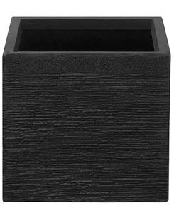Kukkaruukku savikuituseos musta 30 x 30 x 28 cm PAROS Kukkaruukku savikuituseos musta 30 x 30 x 28 cm PAROS