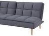 Fabric Sofa Bed Dark Grey SILJAN_702135
