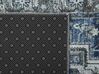 Teppich grau / blau 80 x 200 cm orientalisches Muster Kurzflor KOTTAR_831410