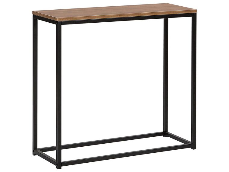 Table console imitation bois foncé DELANO_763403