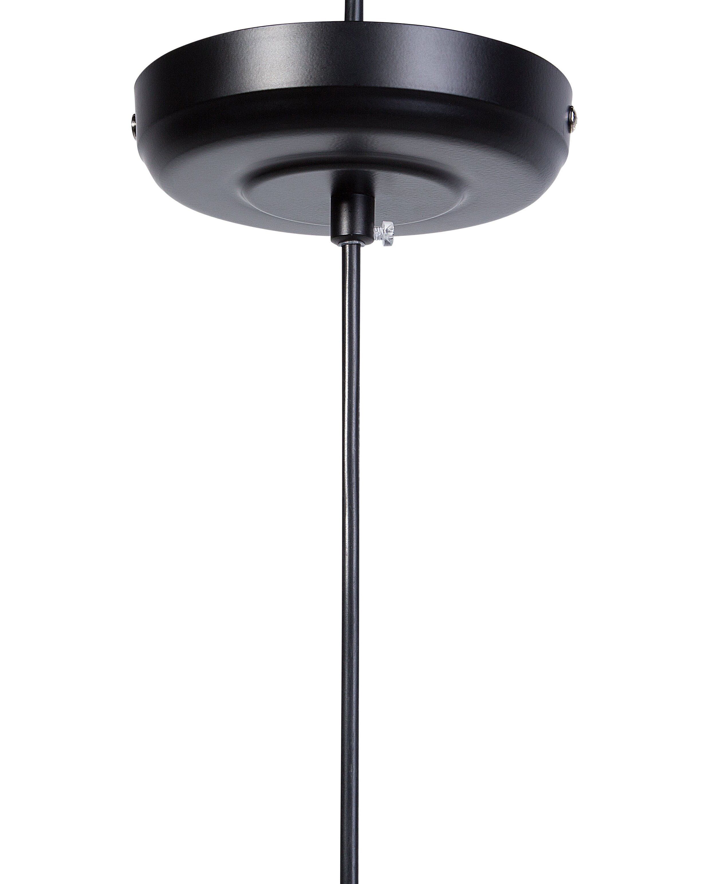 Lampada a sospensione LED in metallo nero dal Design geometrico Kandra Lampada a sospensione LED in metallo nero dal Design geometrico Kandra