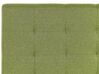 Stof dobbeltseng 160 x 200 cm grøn LA ROCHELLE_833045