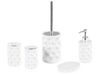 Ceramic 5-Piece Bathroom Accessories Set White TIRUA_788463