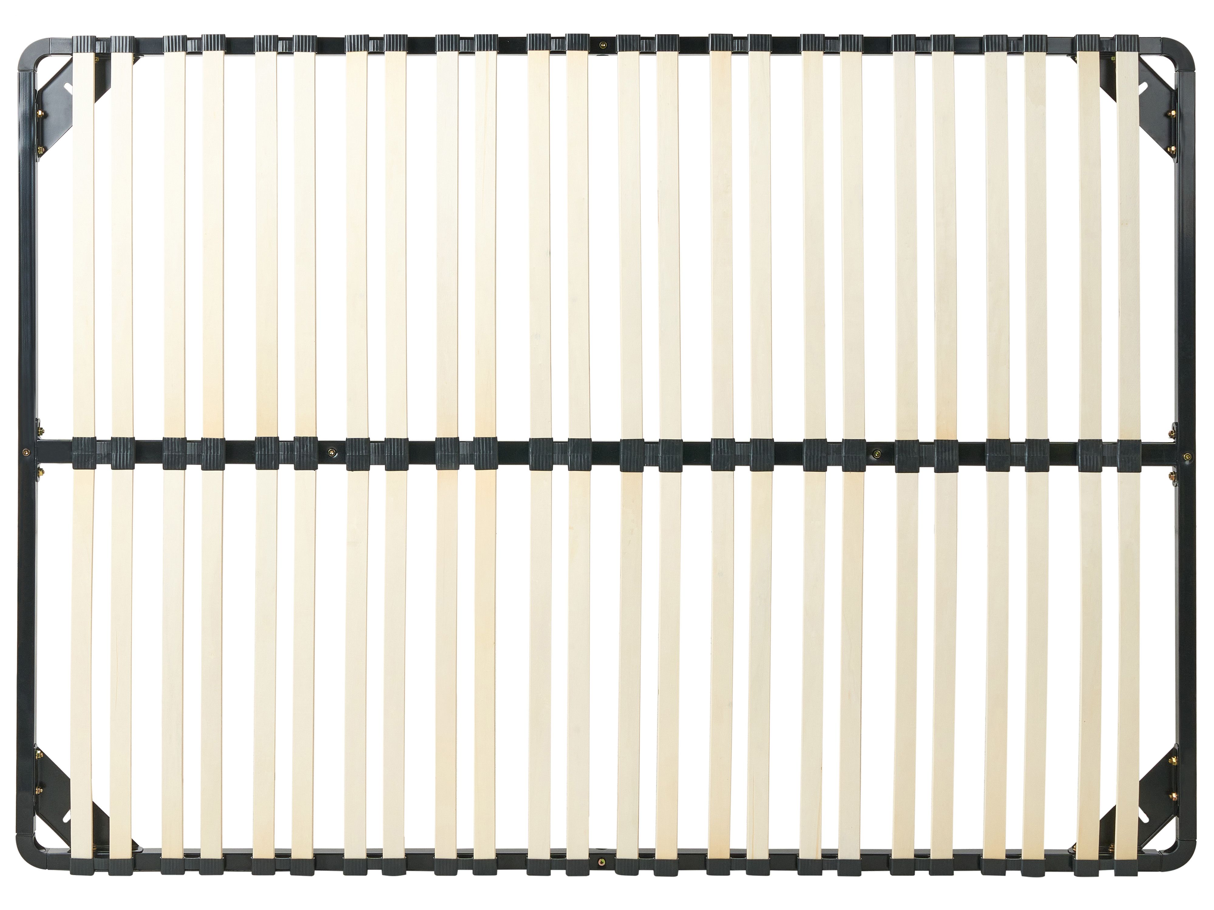Double Slatted Bed Base Basic Beliani.co.uk