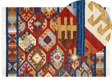 Tappeto kilim lana multicolore 160 x 230 cm JRVESH