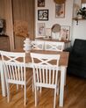 Conjunto de 2 cadeiras de jantar em madeira branca e castanha clara HOUSTON_860442