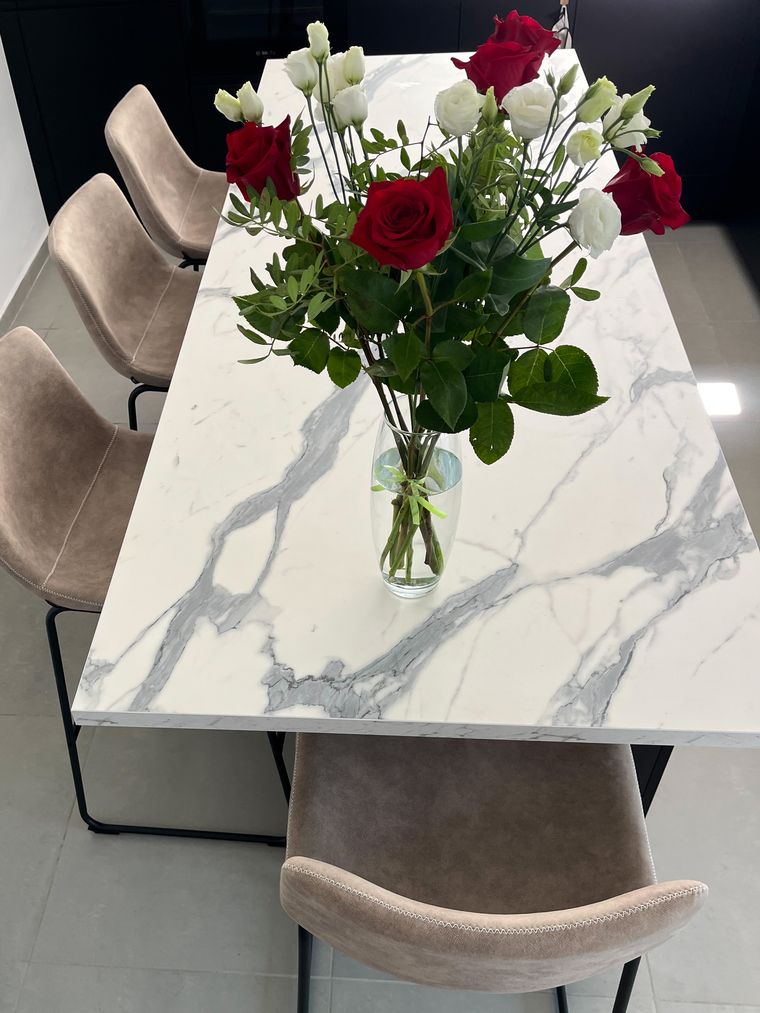 Lot de 2 chaises de bar en tissu beige FRANKS Beliani.fr