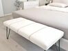 Faux Leather Bedroom Bench White BETIN_809355