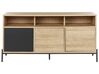 Sideboard heller Holzfarbton / grau mit 3 Türen MOINES_860557
