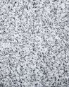 Tappeto shaggy bianco-nero 200 x 200 cm DEMRE_715223