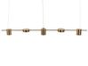 5 Light Metal LED Pendant Lamp Brass SESTRA_815580