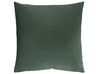 Set of 2 Velvet Cushions Moroccan Pattern 45 x 45 cm Dark Green ALYSSUM_795999
