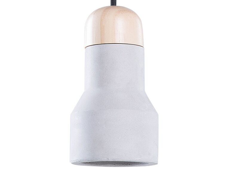 Lampe suspension gris et marron APURE_673448