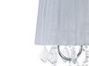 Lámpara de pie de metal plateado/gris claro 170 cm EVANS_696043