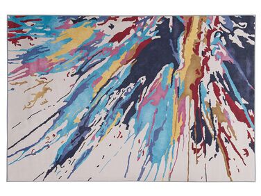 Vloerkleed polyester meerkleurig 140 x 200 cm KARABUK