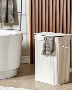 Bambukori valkoinen 40 x 30 cm KALUTARA Bambukori valkoinen 40 x 30 cm KALUTARA