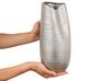 Dekoratívna kameninová váza 32 cm strieborná DERBE_868911
