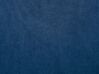 Table de chevet en velours bleu 2 tiroirs SEZANNE_795399