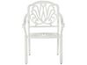 Sada 4 zahradních hliníkových židlí bílých ANCONA_806955