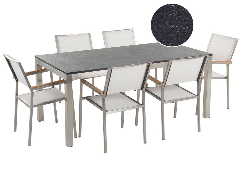 Black Garden Table And Chairs / Black Metal Garden Table Chairs Set