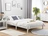 Wooden EU Double Size Bed White FLORAC_751000