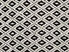 Plaid en coton 125 x 150 cm noir et blanc CHYAMA_839765