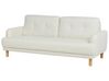 Conjunto de sofás com 4 lugares em tecido branco creme TUVE_911613