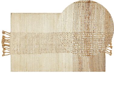 Jutový koberec 80 x 150 cm béžový HAMZALAR