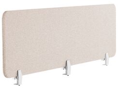 Työpöydän väliseinä beige 180 x 40 cm WALLY Työpöydän väliseinä beige 180 x 40 cm WALLY