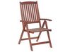Zestaw ogrodowy drewno akacjowe stół i 6 krzeseł TOSCANA z parasolem (12 opcji do wyboru)_858459