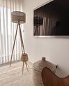 Lámpara de mesa de ratán natural 46 cm BOETICA_875941