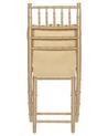 Zestaw 4 krzeseł drewniany złoty MACHIAS_782818