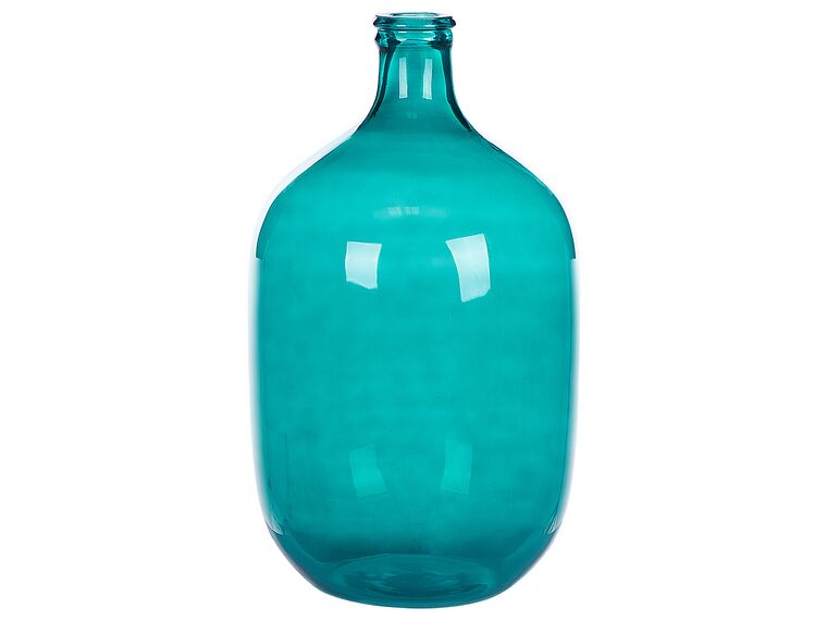 Dekoratívna sklenená váza 48 cm tyrkysová SAMOSA_823714