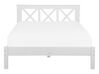 Dřevěná bílá postel 140 x200 cm TANNAY_735694