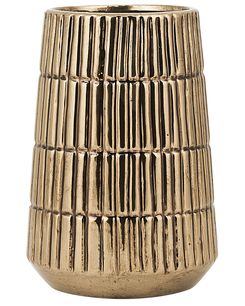 Koristemaljakko keraaminen kulta 22 cm QANAWAT Koristemaljakko keraaminen kulta 22 cm QANAWAT