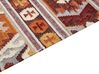 Kelim Teppich Wolle mehrfarbig 80 x 150 cm geometrisches Muster Kurzflor AYGAVAN_859245