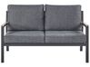 4 Seater Aluminium Garden Sofa Set Dark Grey DELIA_798455