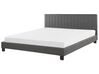  Faux Leather EU Super King Size Bed Grey POITIERS_793073