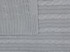 Decke Baumwolle hellgrau 110 x 180 cm ANAMUR_820990