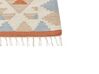 Kelim Teppich Baumwolle mehrfarbig 80 x 150 cm geometrisches Muster Kurzflor DILIJAN_869155