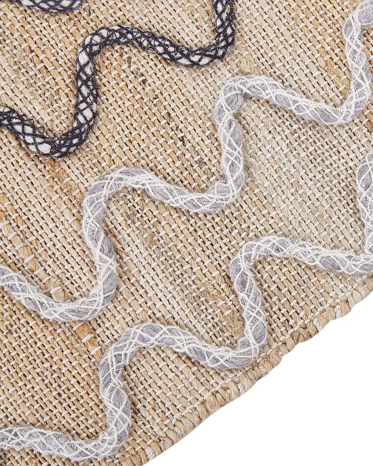 Jute Area Rug 160 x 230 cm Beige SOGUT Beliani.co.uk