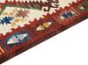 Kelim Teppich Wolle mehrfarbig 80 x 150 cm orientalisches Muster Kurzflor AREVIK_859495