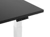 Table de bureau 160 x 72 cm noir et blanc hauteur réglable par électronique DESTIN II_787907