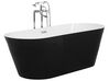 Badewanne freistehend schwarz-weiß oval 170 x 70 cm CABRITOS_717610