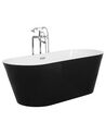 Badewanne freistehend schwarz-weiß oval 170 x 70 cm CABRITOS_717610