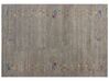 Gabbeh Teppich Wolle grau 160 x 230 cm Hochflor SEYMEN_856084
