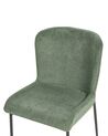 Conjunto de 2 cadeiras de jantar em tecido verde ADA_867437