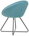 Velvet Accent Chair Light Blue FLOBY II_886096