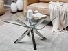 Glass Top Coffee Table Silver STARLIGHT_798467